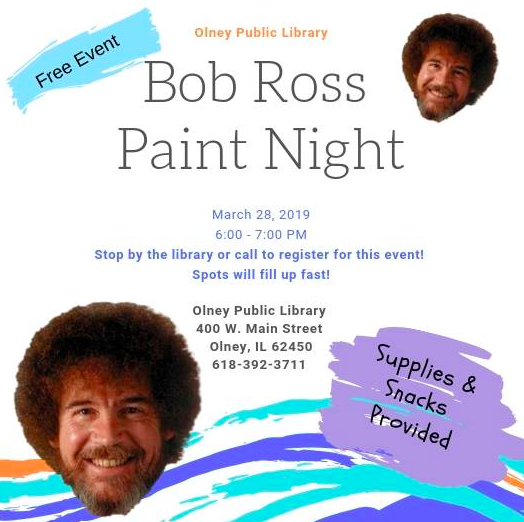 BOB ROSS PAINT NIGHT