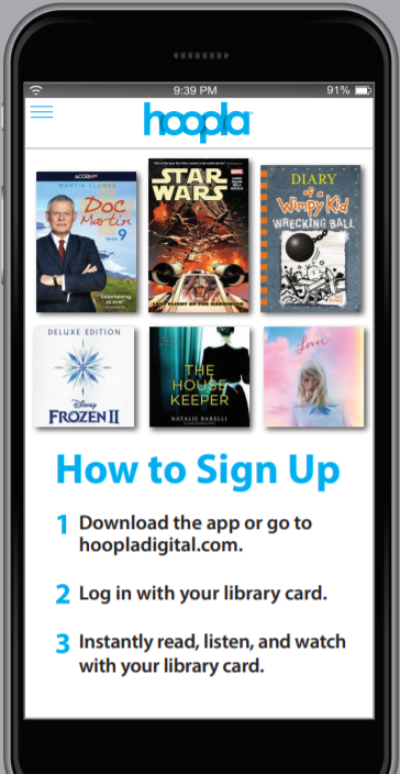 SIGN UP FOR HOOPLA