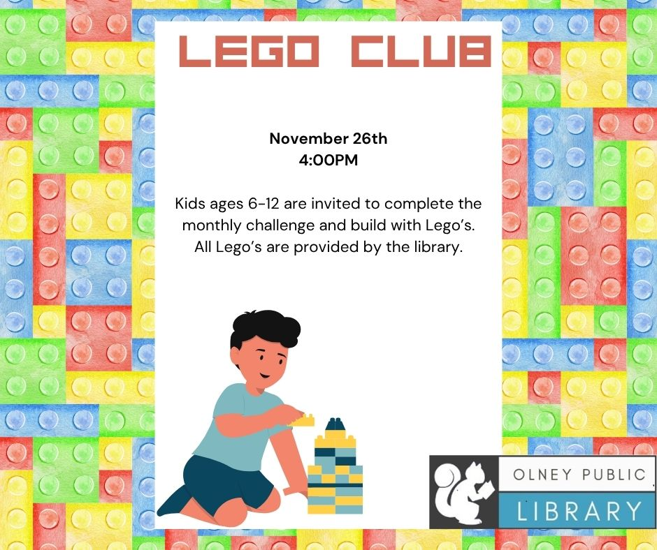Lego club nov 26th